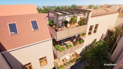 WOHNEN MIT CHARAKTER – LUXURIÖSE Maisonette mit 3 Terrassenbereichen!, 2500 Baden, Maisonettewohnung