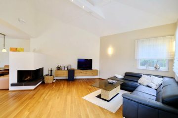 EXKLUSIVE VILLA mit stilvollem Interieur - mediterranes Wohngefühl im Speckgürtel Wiens! - Wohnraum Mit Toller Raumhöhe